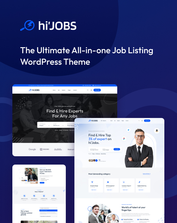 HiJobs - Job Listing WordPress Theme - 1